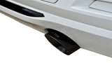 Corsa 12-14 BMW 335i Sedan RWD F30 3in Black Touring Dual Rear Single 3.5in Tip Cat-Back Exhaust - 14937BLK