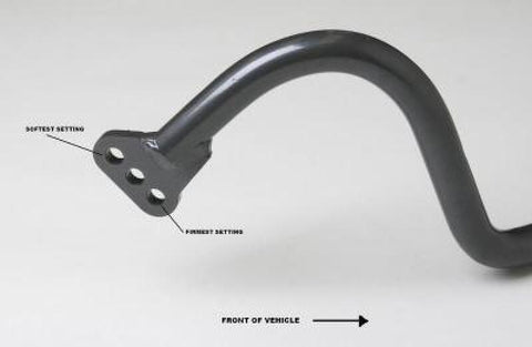 Progress Tech 09-23 Dodge Challenger Tubular Rear Sway Bar (25mm - Adjustable) - 62.0637
