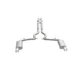 MagnaFlow Cat Back, SS, 3in, Street, Dual Split Polished 4.5in Tips 2015 Ford Mustang GT V8 5.0L - 19100