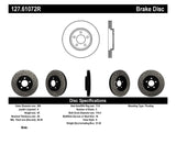 StopTech 03-09 Lincoln Town Car / 03-09 Mercury Grand Marquis Front Right Slotted & Drilled Rotor - 127.61072R