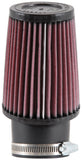 K&N 3.75 Inch OD 2.438 Inch ID 2 Inch Angled Flange 5 Inch H 3 Inch Top OD Round Tapered Univ - SN-2520