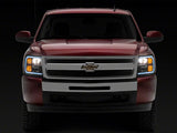 Raxiom 07-13 Chevrolet Silverado 1500 Axial Series Headlights w/ LED Bar- Blk Housing (Clear Lens) - S138003