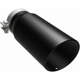 MagnaFlow Tip Stainless Black Coated Single Wall Round Single Outlet 5in Dia 4in Inlet 13in L - 35238
