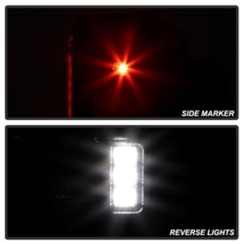 Spyder 07-16 Jeep Wrangler Version 2 Light Bar LED Tail Lights - Black (ALT-YD-JWA07V2-LBLED-BK) - 5084774