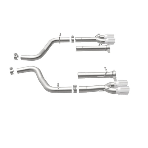 MagnaFlow Axle-Back, SS, 2.5in, Quad Split Rear 3.5in Tip 2015 Dodge Challenger R/T 5.7L - 19210