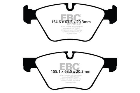 EBC 06-07 BMW 330i/330Xi (E90) Bluestuff Front Brake Pads - DP51493NDX