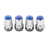 McGard SplineDrive Lug Nut (Cone Seat) M12X1.5 / 1.24in. Length (4-Pack) - Blue Cap (Req. Tool) - 65357BC