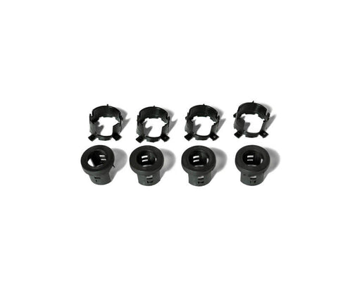DV8 Offroad Jeep/Dodge/RAM Front Bezel & Rear Clip Replacement Kit for MOPAR Sensors - Set of 4 - MPRSNSR-01