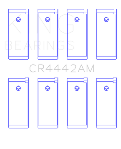 King Engine Bearings Datsun A12/(Size +1.0mm) Connecting Rod Bearing Set - CR4442AM1.0