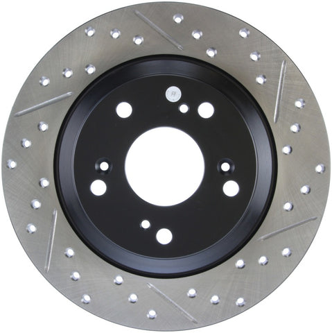 StopTech 00-09 S2000 Slotted & Drilled Left Rear Rotor - 127.40050L