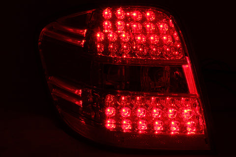 ANZO 2006-2007 Mercedes Benz M Class W164 LED Taillights Red/Clear - 321053