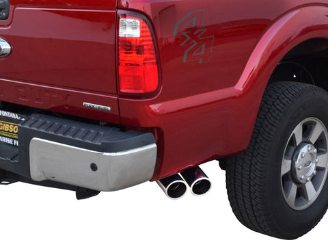 Gibson 11-16 Ford F-250 Super Duty XL 6.2L 2.5in Cat-Back Dual Sport Exhaust - Stainless - 69127