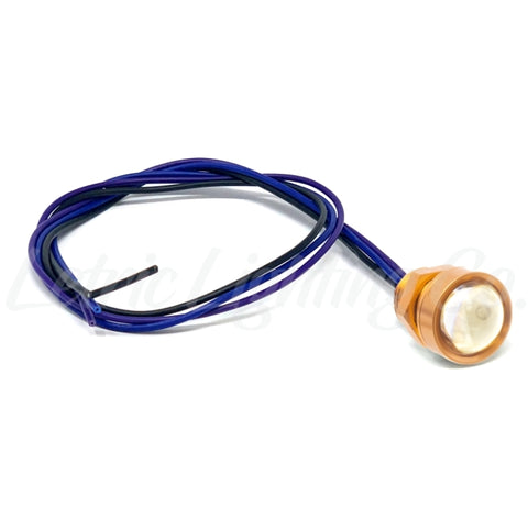 Letric Lighting Royal Flush G2 LED Sealed Gold Anodized Body - White/Amber Switchback - LLC-RFGS-WAS