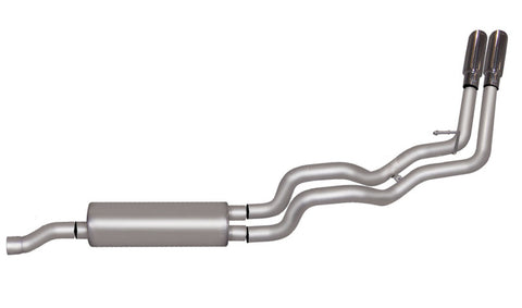 Gibson 11-18 Ram 1500 Big Horn 5.7L 2.25in Cat-Back Dual Sport Exhaust - Stainless - 66564