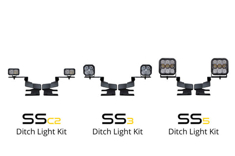 Diode Dynamics 17-22 Ford F250/F350/F450/F550 Super Duty Stage Series Backlit Ditch Light Kit - DD7551P