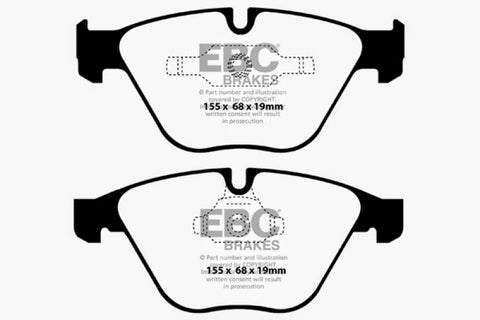 EBC 11+ BMW Z4 3.0 Twin Turbo iS (E89) Redstuff Front Brake Pads - DP32006C