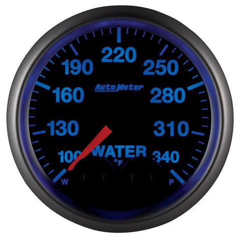 Autometer Elite 52mm 100-340 Deg F Water Temperature Peak and Warn Gauge w/ Electronic Control - 5655