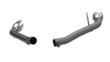 QTP 10-13 Chevrolet Camaro SS 6.2L 304SS Eliminator Muffler Delete Axle Back Exhaust w/4.5in Tips - 700110