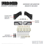 Westin 15-19 Chevrolet Silverado 2500/3500 Pro-Mod Front Bumper - Textured Black - 58-41165