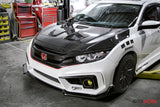Seibon 2016-2017 Honda Civic Coupe/Sedan/Hatchback MR-Style Carbon Fiber Hood - HD16HDCV-MR