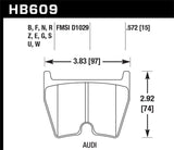Hawk HPS Street Brake Pads - HB609F.572
