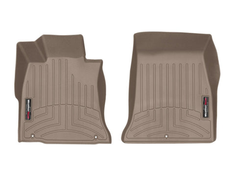 WeatherTech 2019 + Genesis G70 Front FloorLiner - Tan (Rear Wheel Drive) - 4514831