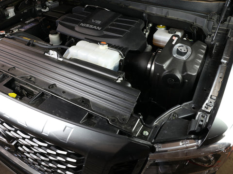 aFe Momentum HD Cold Air Intake System w/ Pro DRY S Filter Nissan Titan XD 17-21 V8-5.6L - 50-70034D