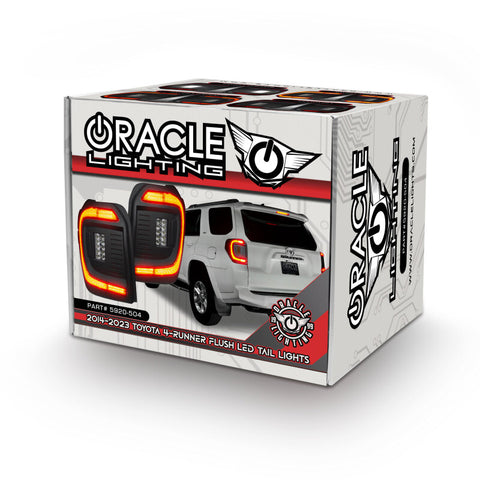 Oracle 14-23 Toyota 4Runner Black Series Lensless Flush Style LED Tail Lights - Tinted - 5920-504-T