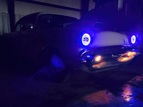 Oracle Pre-Installed Lights 7 IN. Sealed Beam - Blue Halo - 6905-002