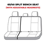 Covercraft 21-23 Chevrolet Tahoe Polycotton SeatSaver Custom Third Row Seat Covers - Charcoal - SS7534PCCH