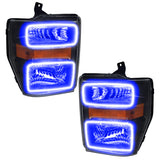 Oracle 08-10 Ford F250/350 LED HL - Black - ColorSHIFT w/ 2.0 Controller - 7190-333
