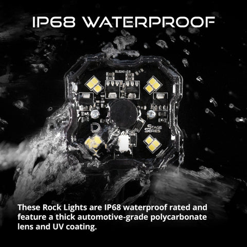 Diode Dynamics Stage Series SXS Rock Light Installer Kit - White Diffused M8 (8-pack) - DD7752