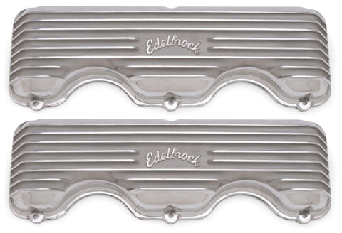 Edelbrock Valve Cover Classic Series Chevrolet W 348/409 CI V8 Polshed - 4140