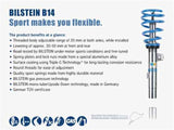 Bilstein B14 2009 Mercedes-Benz C230 Base Front and Rear Suspension Kit - 47-141179