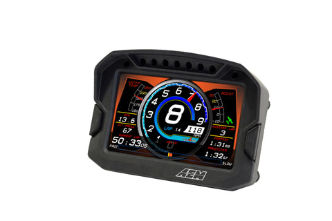 AEM CD-5LG Carbon Logging Digital Dash Display w/ Internal 10Hz GPS & Antenna - 30-5603