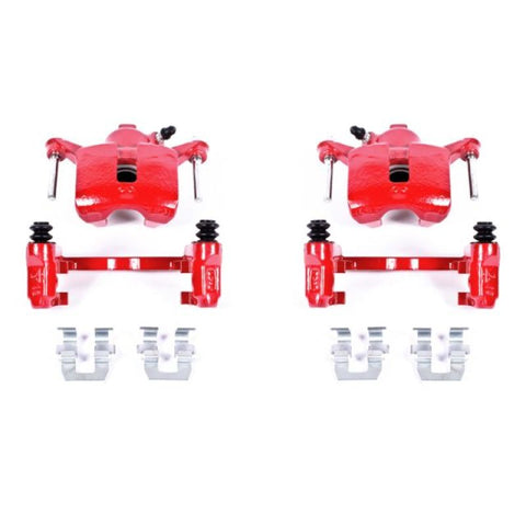 Power Stop 08-09 Buick Allure Rear Red Calipers w/Brackets - Pair - S4644