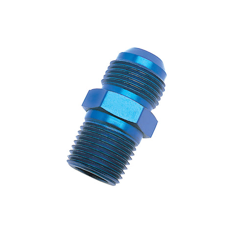 Russell Performance -6 AN to 3/8in NPT Straight Flare to Pipe (Blue) - 660460
