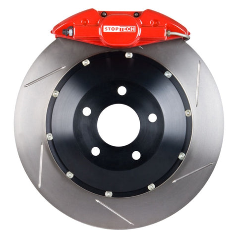 StopTech 13 Subaru BRZ BBK Rear ST-22 Red Calipers 345x28 Slotted Rotors - 83.827.002G.71