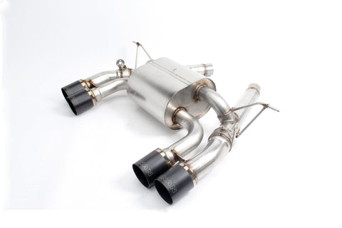 Dinan 15-20 BMW M3/M4 (F80/F82/F83) Free Flow Axleback Exhaust System - Black Tips - D660-0050-BLK