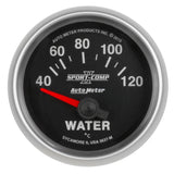 Autometer Sport-Comp II Gauge Water Temp 2 1/16in 40-120c Electric Sport-Comp II - 3637-M