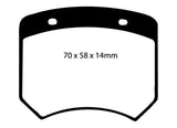 EBC 03-04 Morgan Aero 8 4.4 Yellowstuff Rear Brake Pads - DP4102R