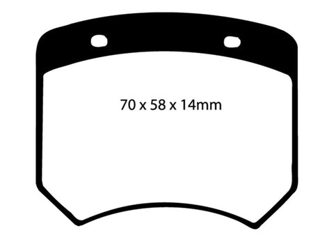 EBC 03-04 Morgan Aero 8 4.4 Yellowstuff Rear Brake Pads - DP4102R