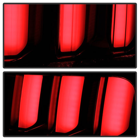 Spyder 05-09 Ford Mustang (White Light Bar) LED Tail Lights - Black ALT-YD-FM05V3-LED-BK - 5086693