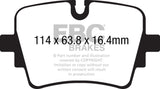 EBC 14+ Jaguar F-Type (Cast Iron Rotors Only) 5.0 Supercharged (490) Redstuff Rear Brake Pads - DP32192C
