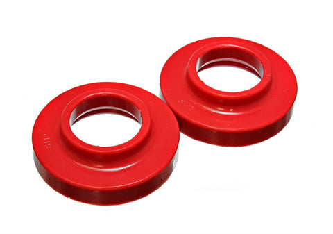 Energy Suspension Front. Spring Pad Set Jeep Tj - Red - 2.6101R