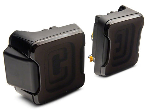 Raxiom 18-23 Jeep Wrangler JL Axial Series Carver LED Tail Lights- Blk Housing (Smoked Lens) - J164243-JL