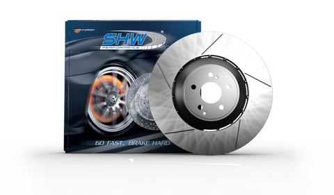 SHW 17-20 Porsche Panamera 4 3.0L w/20in Whl w/o Ceramic Brake Right Rear Slot LW Rotor (971615602G) - PRR49928