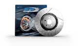 SHW 05-17 Subaru WRX STi 2.5L Front Drilled-Slotted Lightweight Brake Rotor (26300FE070) - SFX40011