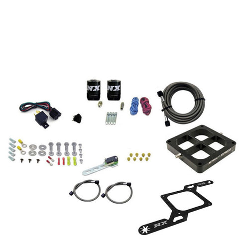 Nitrous Express Dominator Single Entry Billet Crossbar Stage 6 Nitrous Kit (50-300HP) w/o Bottle - 63070-00