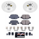 Power Stop 13-18 Fiat 500 Rear Z23 Evolution Sport Coated Brake Kit - CRK7169